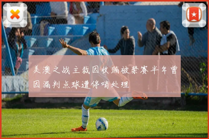 美澳之战主裁因收贿被禁赛半年曾因漏判点球遭停哨处理